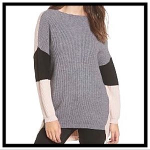 [debut] Colorblock Tunic Sweater